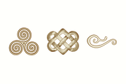 Gold Celtic Clip Art Bundle, an Object Illustration by 3PointsCreative (Thumbnail 2 of 5)