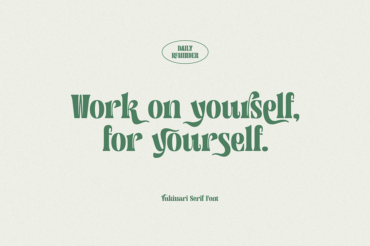 Yukimari, a Serif Font by Cruzine (Photo 3 of 10)