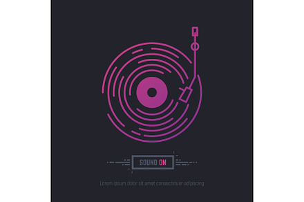 Vinyl disc record