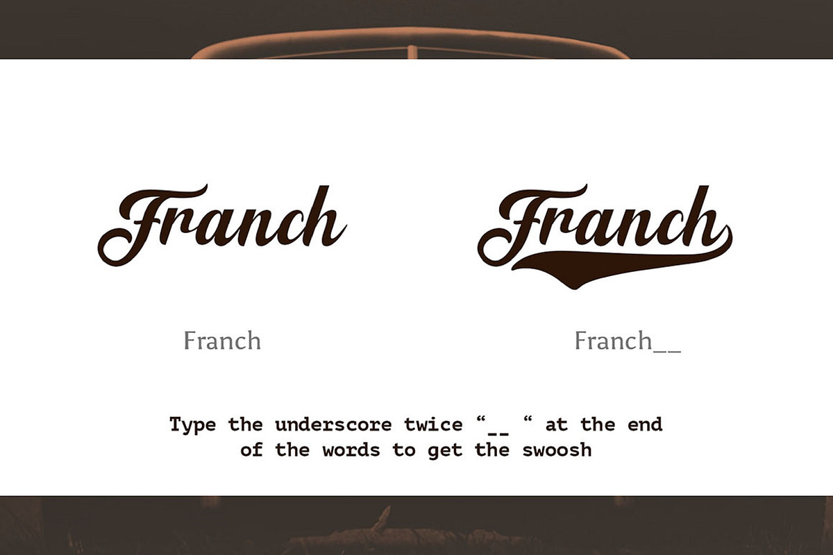 Retro Logo Font, a Script Font by Graphue (Photo 3 of 10)