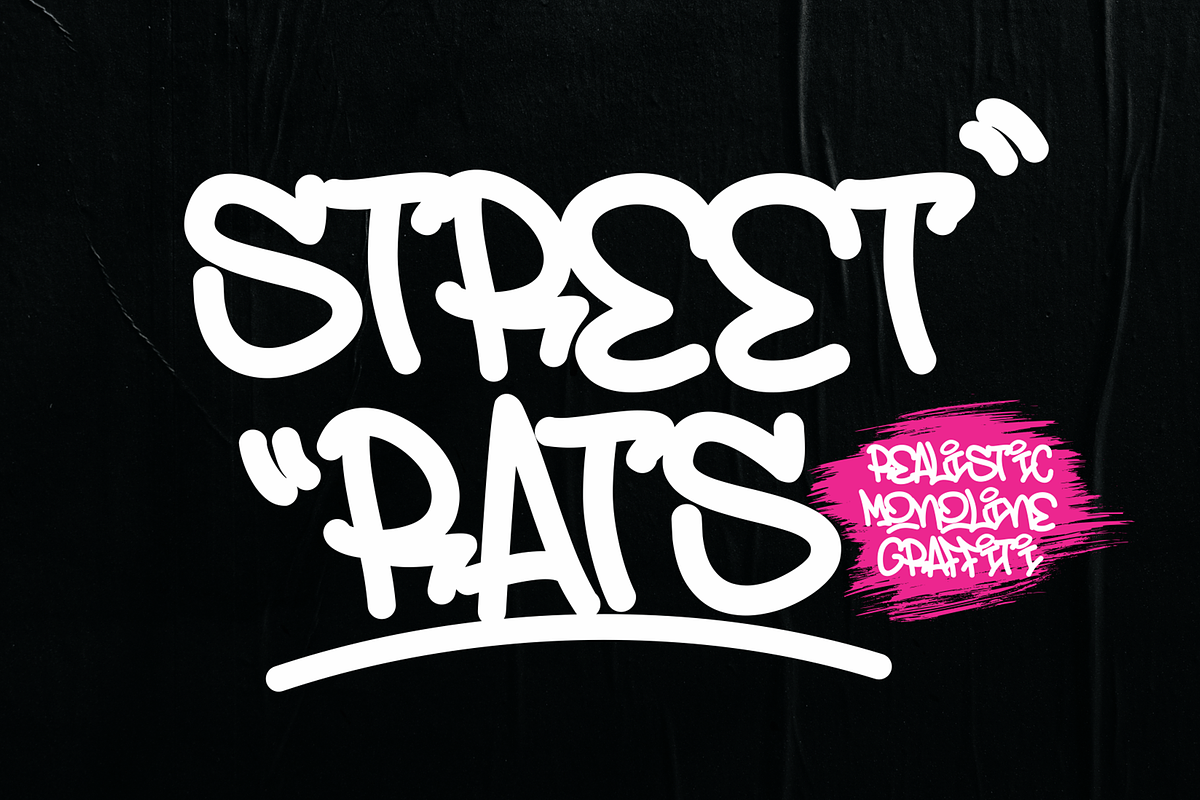 Street Rats, a Handwritten Font by asfgraphics (Photo 1 of 8)