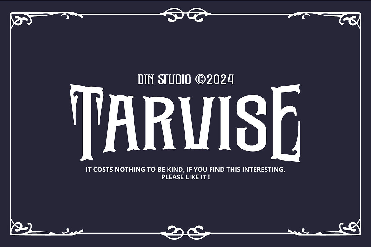 Tarvise, a Symbol Font by Vintage Division (Photo 15 of 15)