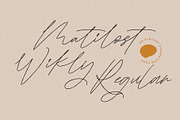 Matilost Wikly, a Script Font by Alcode (Thumbnail 7 of 13)