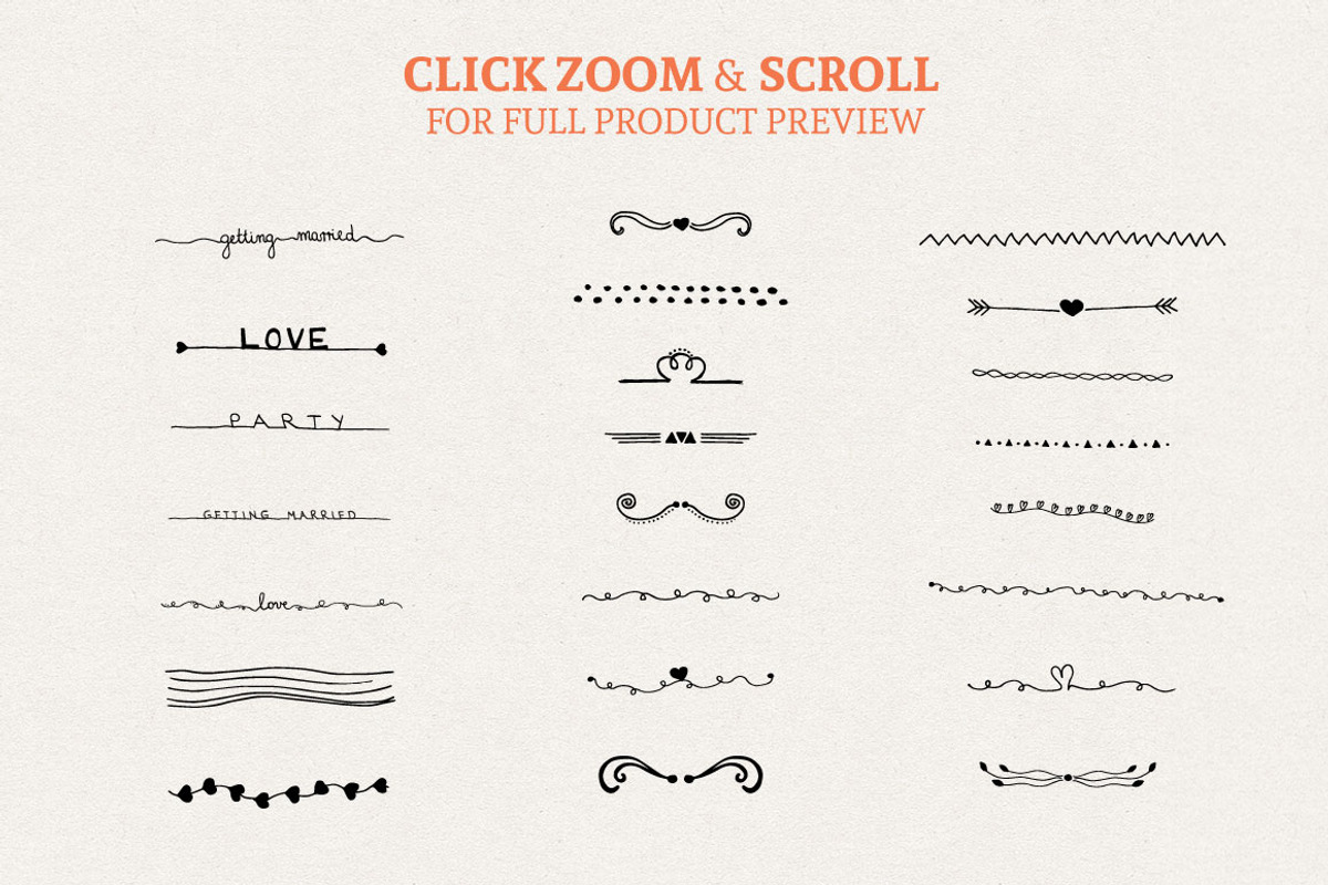 Hand Sketched Elements, a Decorative Illustration by Design Shop (Photo 2 of 6)