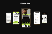Bold Website Template Bundle Canva, a Websites & App Template by Row Creative (Thumbnail 4 of 10)