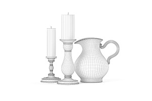 Two Candles And A Jug