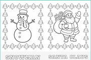 Kids Winter Holidays Coloring Pages, a Seasonal Illustration by Nuvame Arts & Designs (Thumbnail 11 of 14)