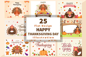 25 Happy Thanksgiving Cartoon Turkey