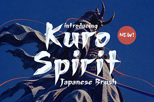 Kuro Spirit - Japanese Brush Script