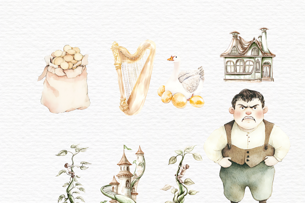 Jack and the beanstalk clipart., an Education Illustration by Invite to Clipart (Photo 2 of 6)