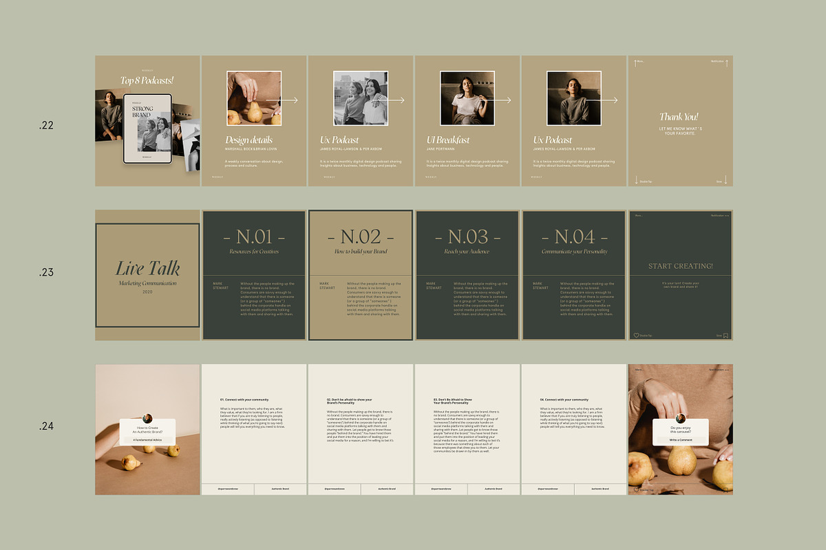 Sage Step by Step Carousel Templates, a Social Media Template by Sparrow & Snow (Photo 11 of 13)