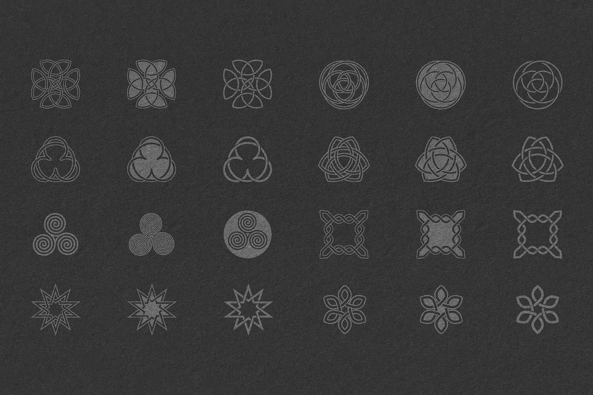 Celtic Knots & Ornaments Bundle 4, a Decorative Illustration by Seaquint (Photo 3 of 8)