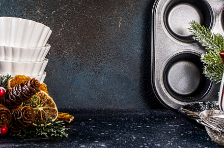 Christmas baking background containing christmas, baking, and background, a Food & Drink Photo by Rimma