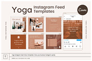 Yoga Instagram Feed Templates, a Social Media Template by Cultive Creative (Thumbnail 1 of 13)