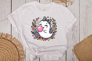 Floral Halloween Ghost Blowing, a Work Illustration by CraftArtStudio (Thumbnail 3 of 4)