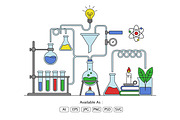 Creative Science Experiment Illustra, a Healthcare Illustration by Partikusi Design (Thumbnail 2 of 3)