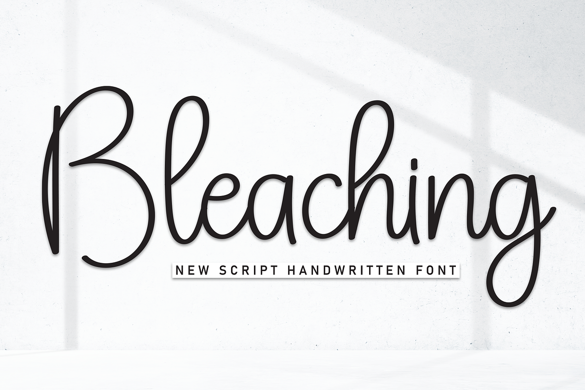 Bleaching | Script Font, a Handwritten Font by Scratchones (Photo 1 of 8)