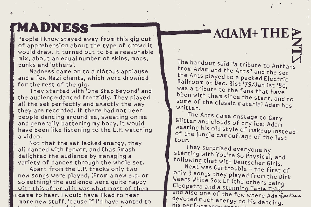 Artisan TM – Distressed Typewriter, a Sans Serif Font by Type Mania (Photo 3 of 13)