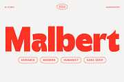 Malbert, a Sans Serif Font by Adam Fathony (Thumbnail 1 of 15)