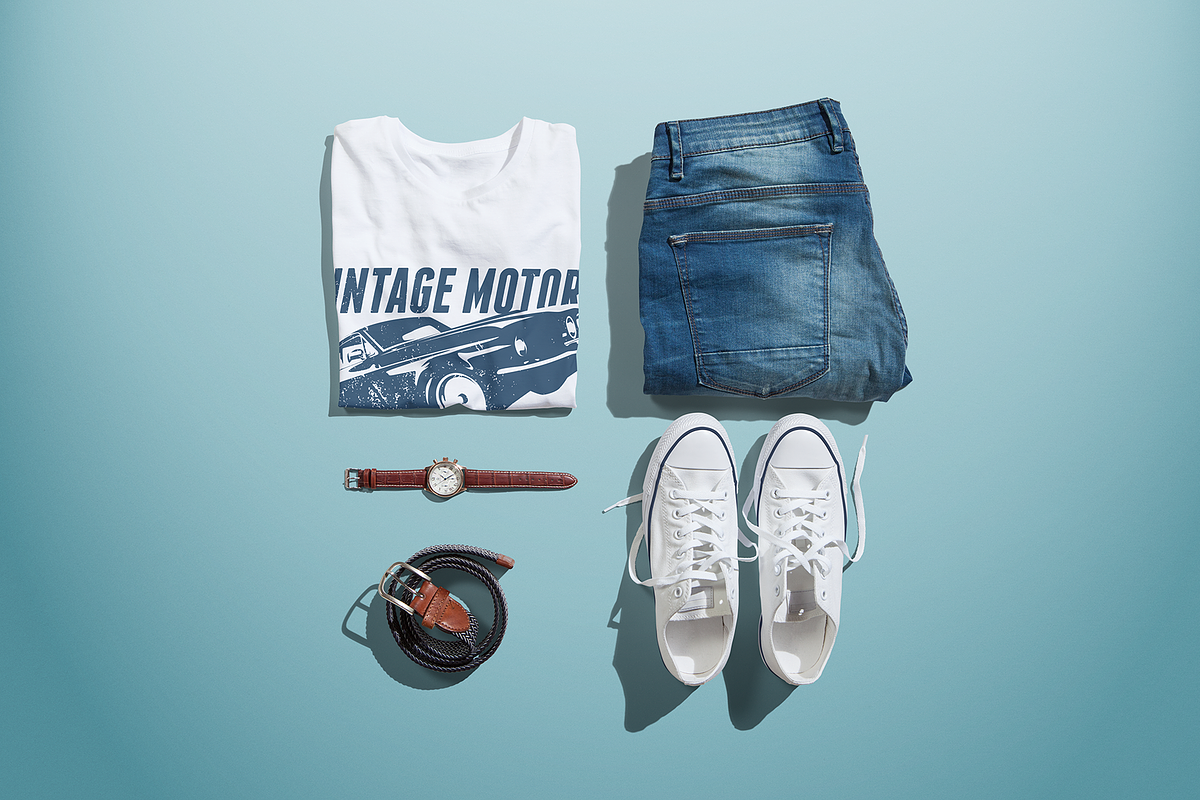 Men's Crew Neck T-shirt Mock-up, a Shirt Mockup by Mint Pixels (Photo 3 of 7)