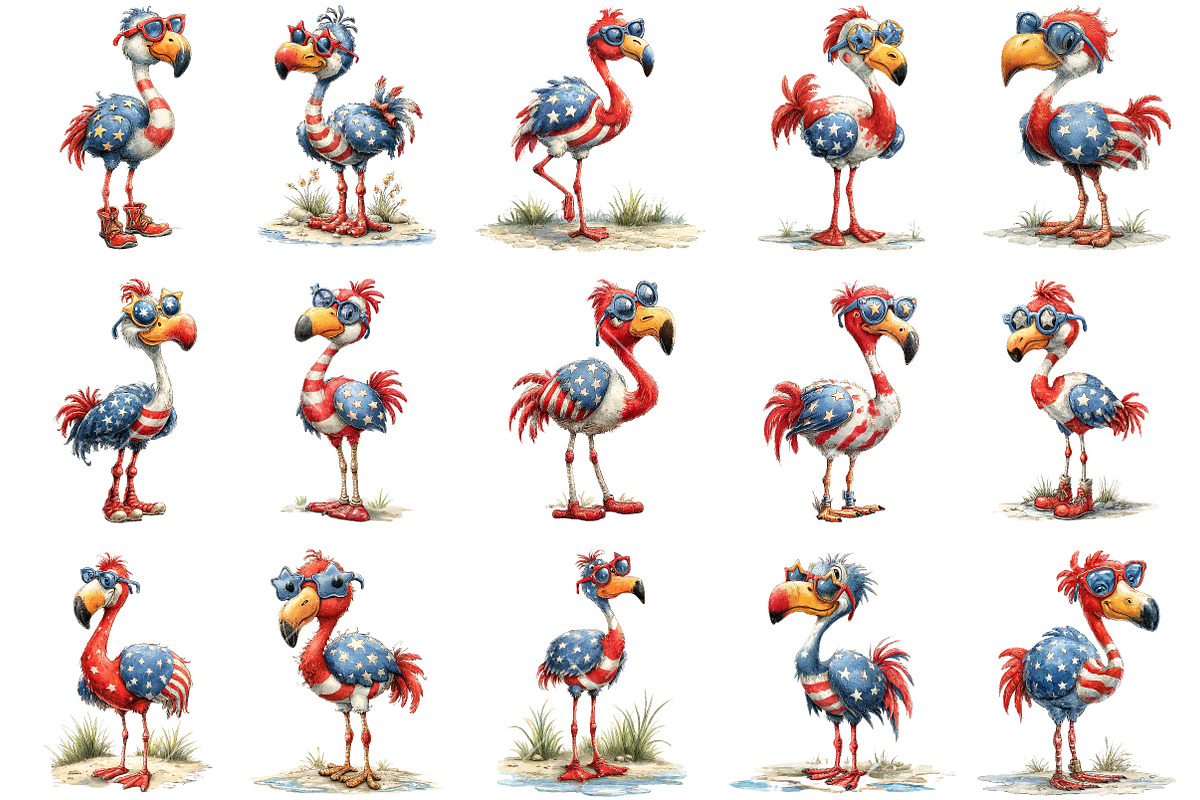 Patoric Flamingo PNG Clipart, an Illustration by OK Design (Photo 3 of 6)