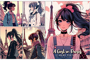 A Girl in Paris, a Person Illustration by Digital Art Creations (Thumbnail 3 of 8)