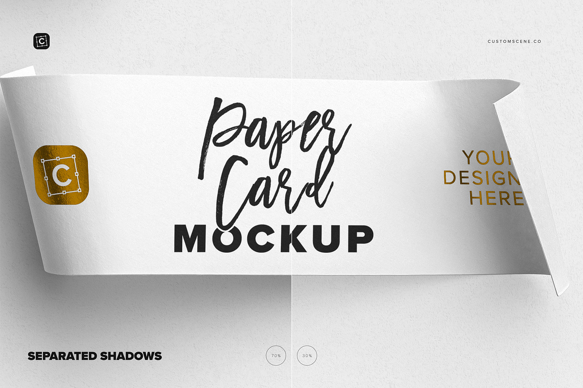 Curled Place Card Mockup, a Mockup by Custom Scene (Photo 8 of 9)