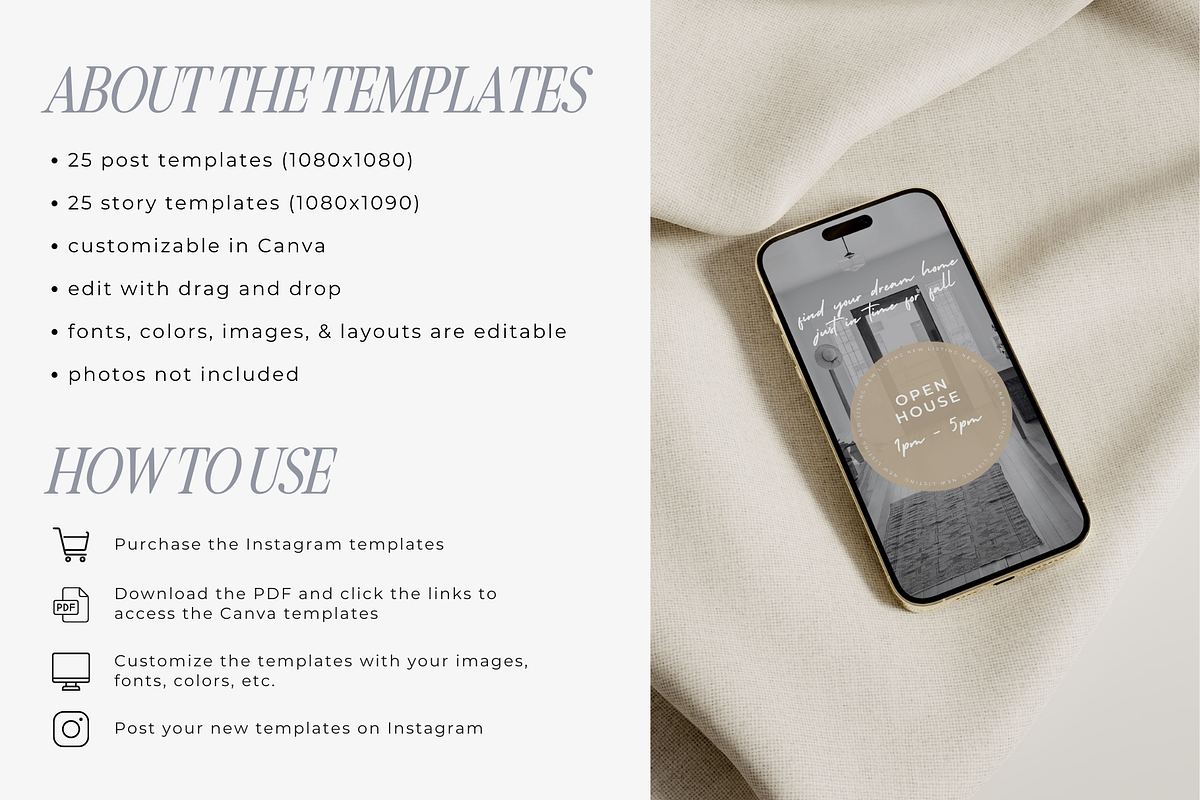 Fall Real Estate Instagram Templates, a Social Media Template by Blush Created (Photo 2 of 12)