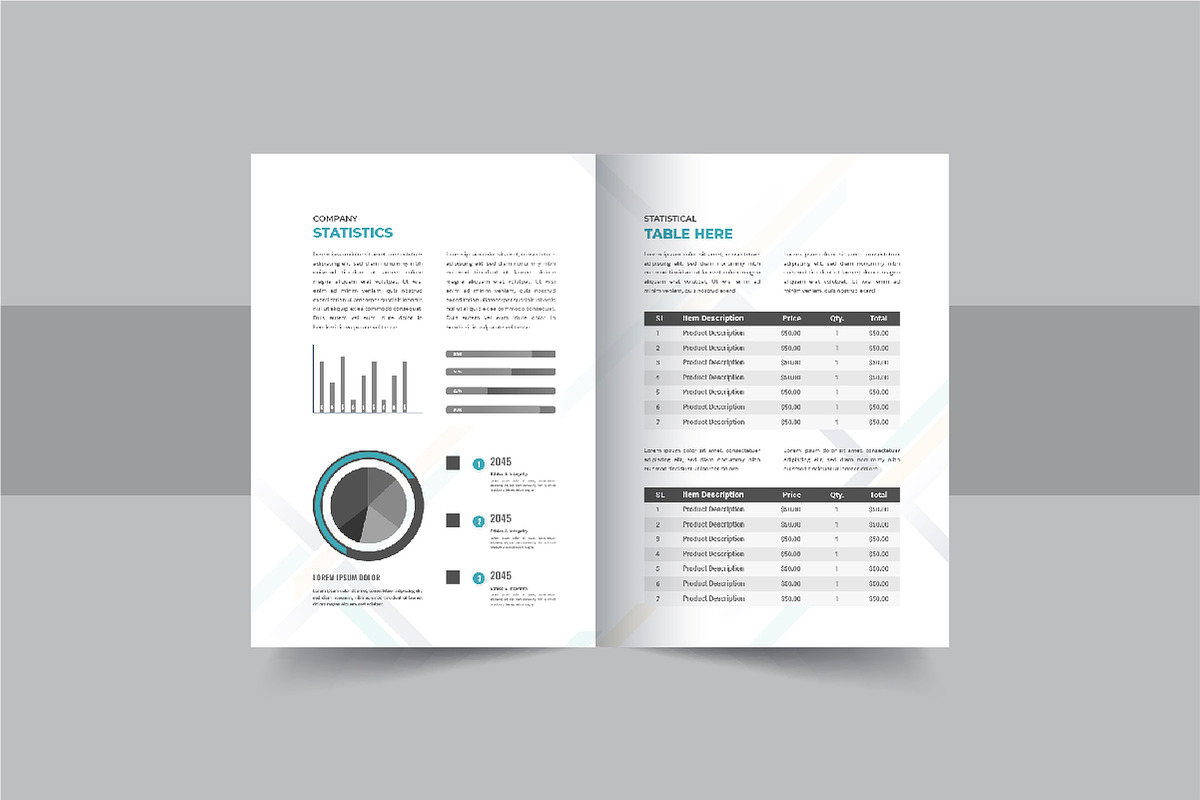 Annual report brochure design layout, a Brochure Template by Pavel_design (Photo 6 of 7)