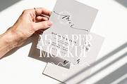 Two A5 Postcard Mockup With Hands, a Mockup by First Impression Mockups (Thumbnail 1 of 4)
