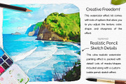 PleinAir Watercolor Photo Effect Kit, a Plug-in Add-On by Drifter Studio PrintShop (Thumbnail 7 of 10)