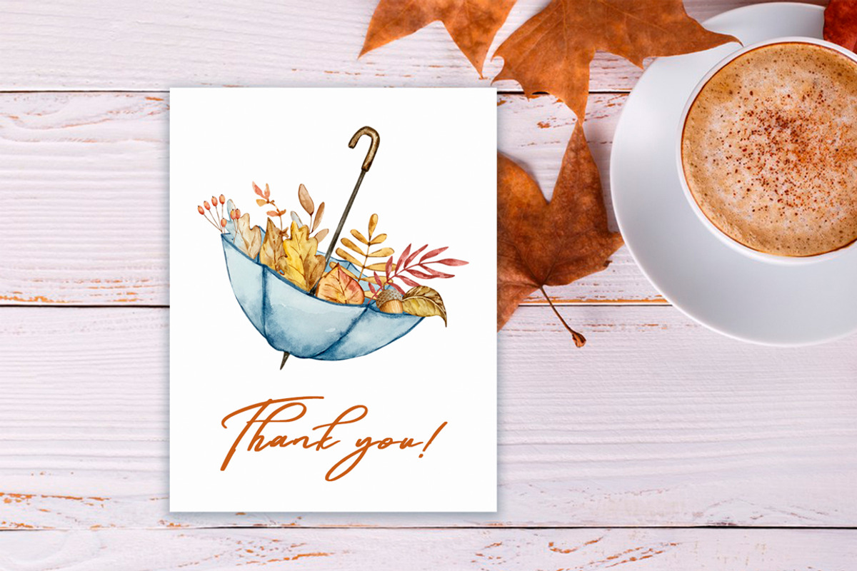 Watercolor Cozy Autumn Clipart, a Seasonal Illustration by SvetaArtStore (Photo 9 of 9)