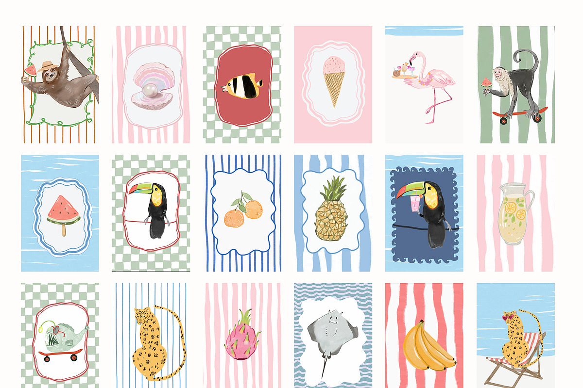 Nursery Wall Art Prints Bundle, a Background Graphic by Artemsky (Photo 16 of 19)