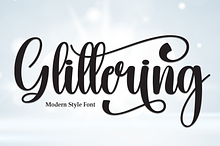 Glittering | Script Font
