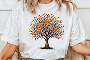 Flower Tree with Birds Butterflies, an Illustration by DreamCafeArt (Thumbnail 2 of 7)