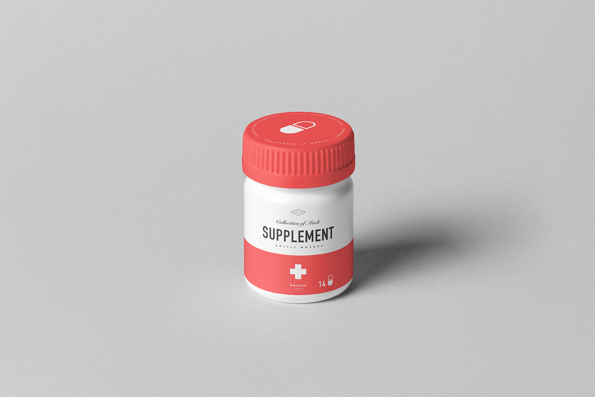 Supplement Jar & Box Mock-up 7, a Packaging Mockup by Yogurt86 (Photo 6 of 12)