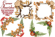 Forest Wonders Watercolor clipart, an Illustration by Happy Sloth Graphics (Thumbnail 8 of 16)