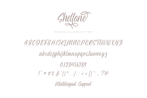 Sheltone - Modern Calligraphy Font