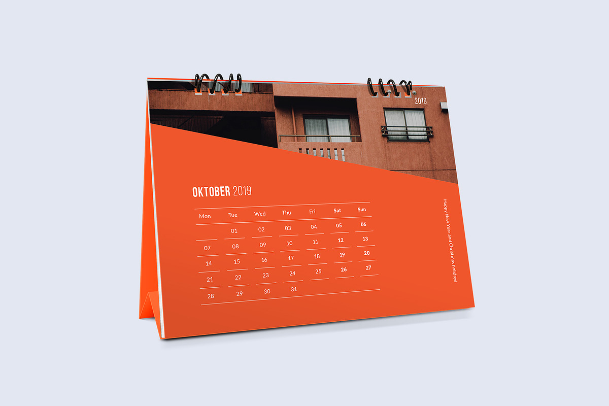 Desk Calendar for 2019, a Stationery Template by Vepix (Photo 10 of 11)