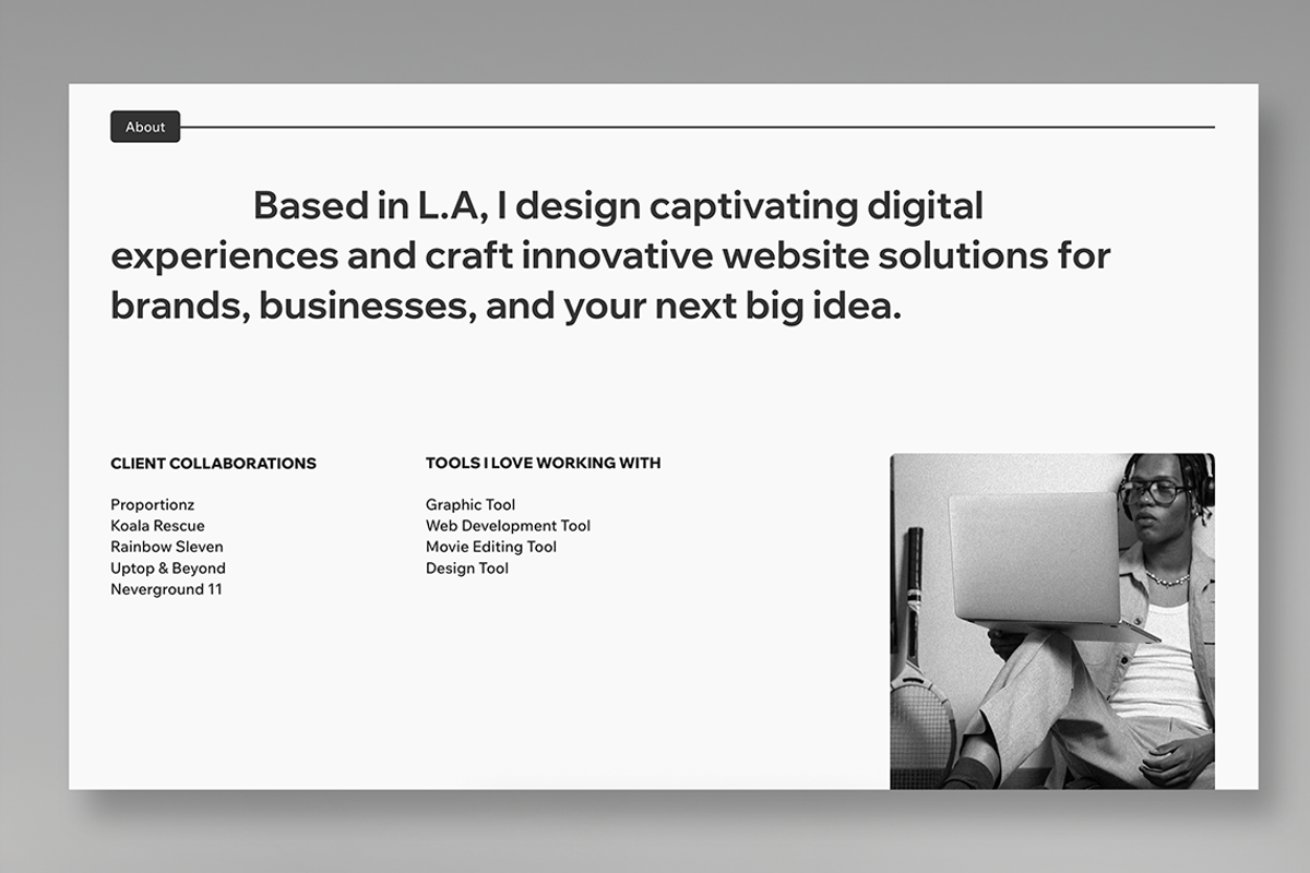 Minimal Portfolio Template preview 5