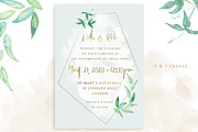 Botanical Wedding Invitation Suite, an Invitation Template by With Love Ethel (Thumbnail 2 of 7)