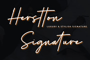 Herstton Signature Font, a Script Font by Cherryline Master (Thumbnail 1 of 12)