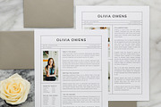 Olivia Media Kit + Resume, a Resume Template by studiolmh (Thumbnail 1 of 4)