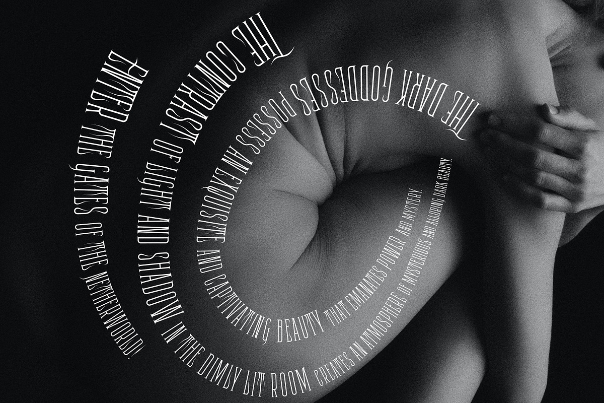 Netherworld Condensed Mystical Font, a Blackletter Font by Struvictory.art (Photo 3 of 8)