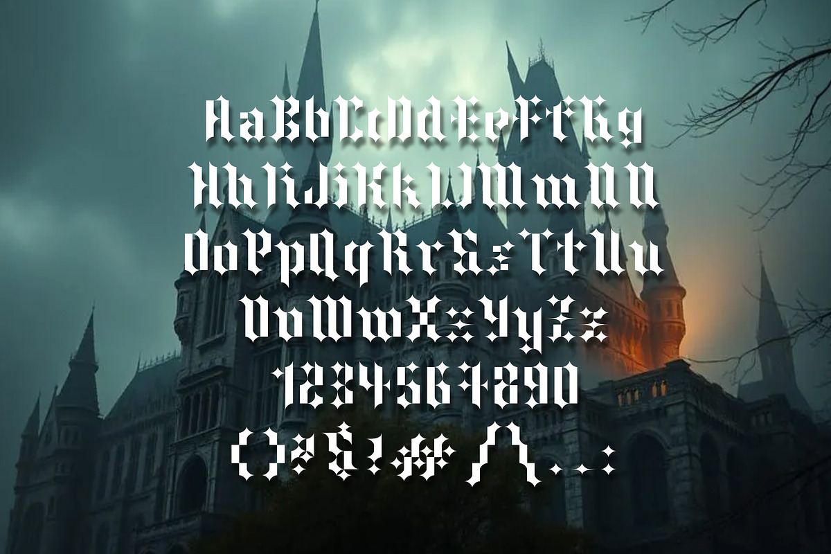 Baroque Blackletter Font, a Blackletter Font by SpiralShare Digital (Photo 3 of 3)