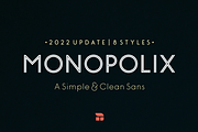 Monopolix - A Simple & Clean Sans, a Sans Serif Font by NimaType (Thumbnail 1 of 7)