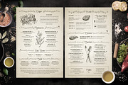 Classic Vintage Restaurant Menus, a Brochure Template by Chad Alan Steinborn (Thumbnail 1 of 3)
