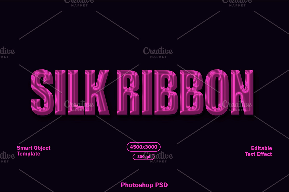 Silk Ribbon Text Effect, a Layer Style Add-On by alexdndz (Photo 1 of 2)