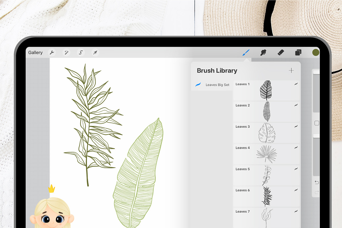 36 Leaf Procreate Stamp Brush, a Brush Add-On by Natalya_Mona_Art (Photo 6 of 9)