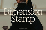 CS Dimension Stamp, a Serif Font by Craft Supply Co. (Thumbnail 1 of 8)